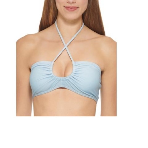 Dkny Women's Colorblocked Bandeau Bikini Animal Print Top Swimsuit Small - Picture 8 of 13